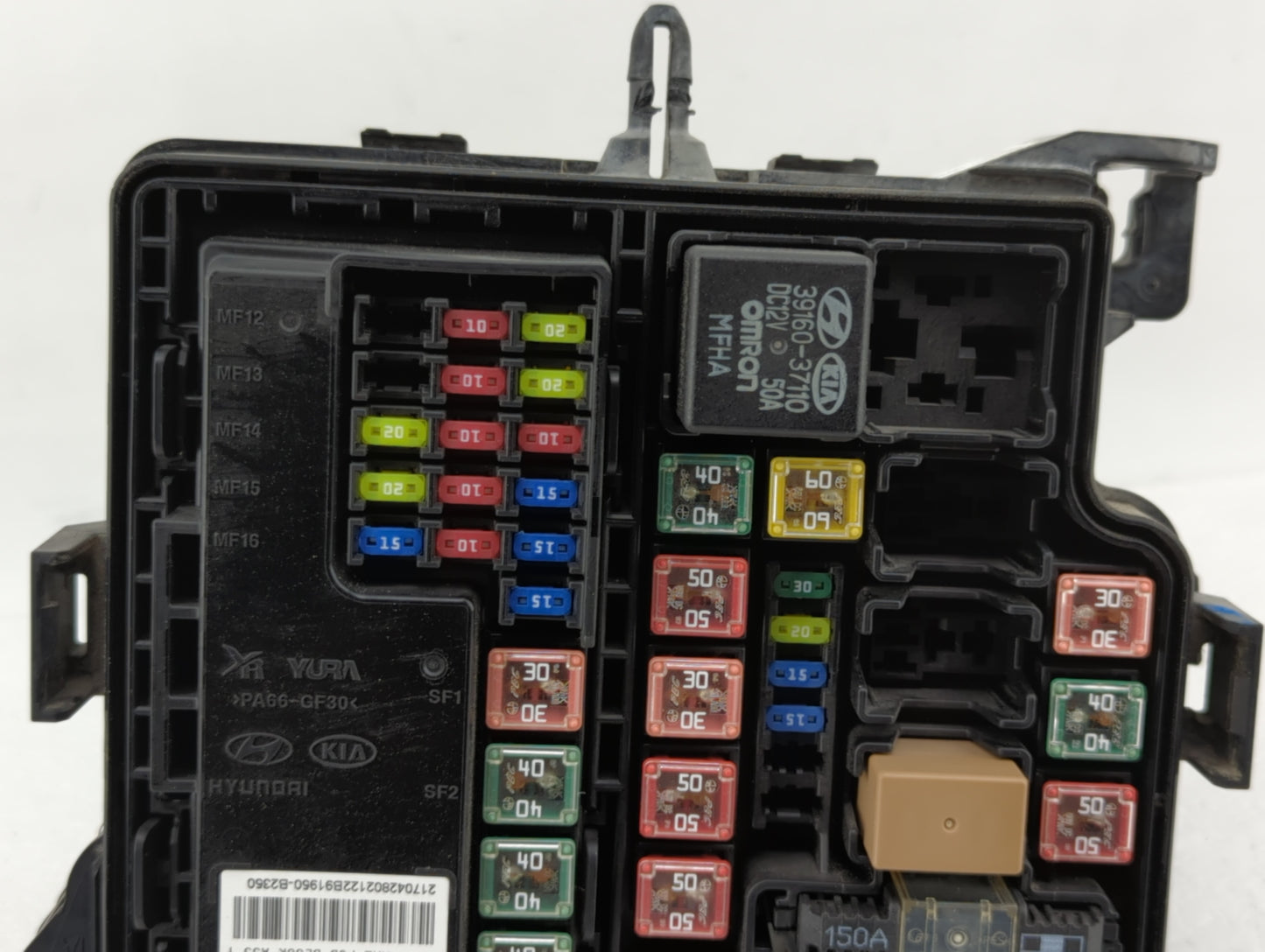 2017-2019 Kia Soul Fusebox Fuse Box Panel Relay Module P/N:91302B2120 Fits Fits 2017 2018 2019 OEM Used Auto Parts - Oemused