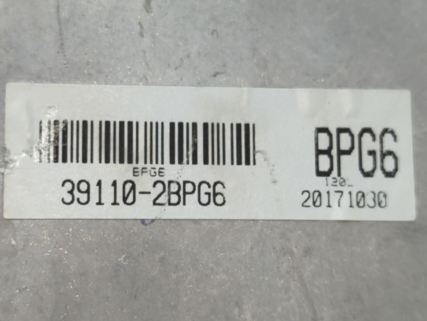2017-2019 Kia Soul PCM Engine Control Computer ECU ECM PCU OEM P/N:39110-2BPG6 39110-2BPG5, 39110-2BPG7 Fits Fits 2017 2018 