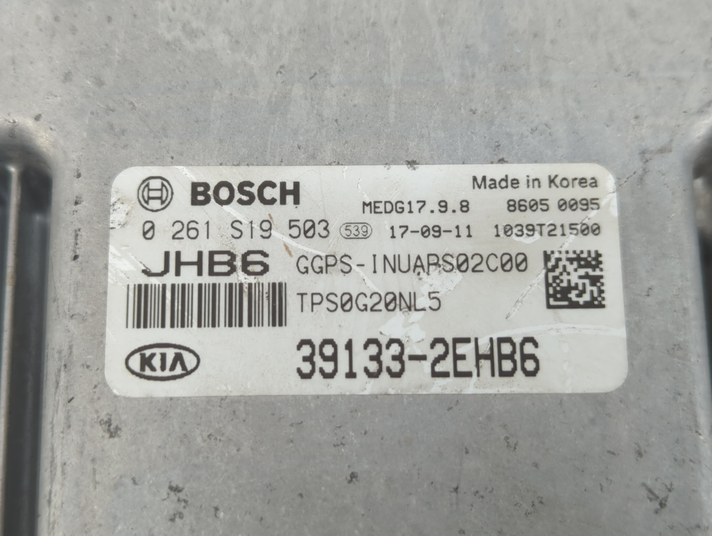 2017-2018 Kia Soul PCM Engine Control Computer ECU ECM PCU OEM P/N:39133-2EHB2 39133-2EHB7, 39133-2EHB6 Fits Fits 2017 2018 
