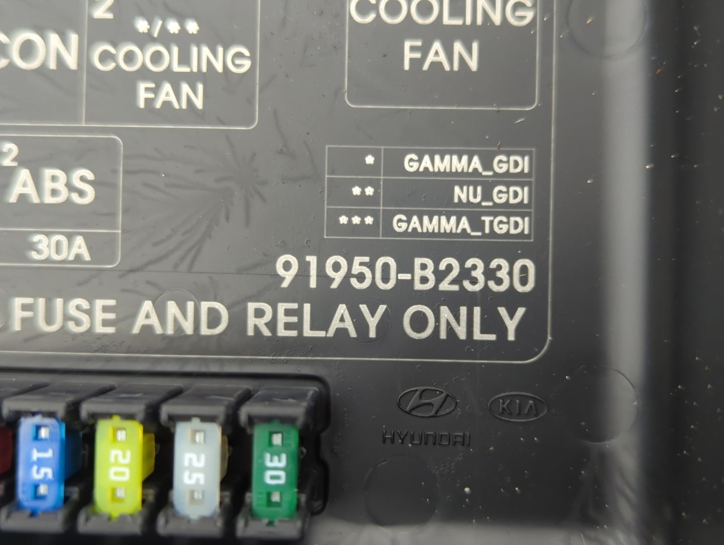 2017-2019 Kia Soul Fusebox Fuse Box Panel Relay Module P/N:91950-B2330 Fits Fits 2017 2018 2019 OEM Used Auto Parts - Oemuse