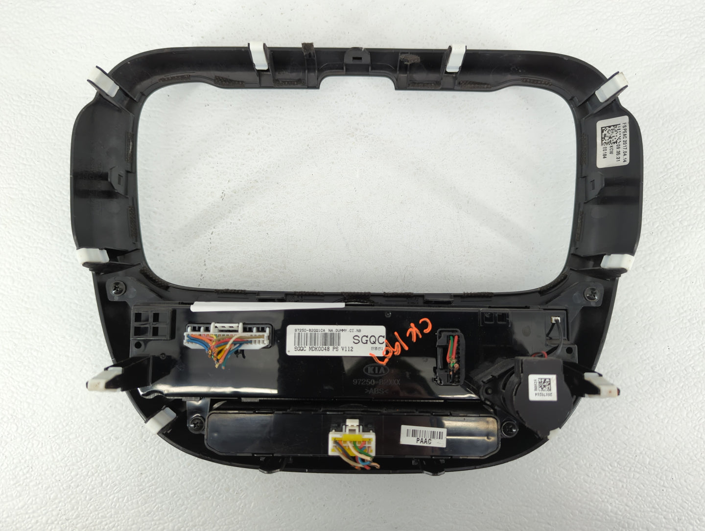 2017-2019 Kia Soul Climate Control Module Temperature AC/Heater Replacement P/N:97250-B2GQ1CA 97250-B2DQ1CA Fits OEM Used Au