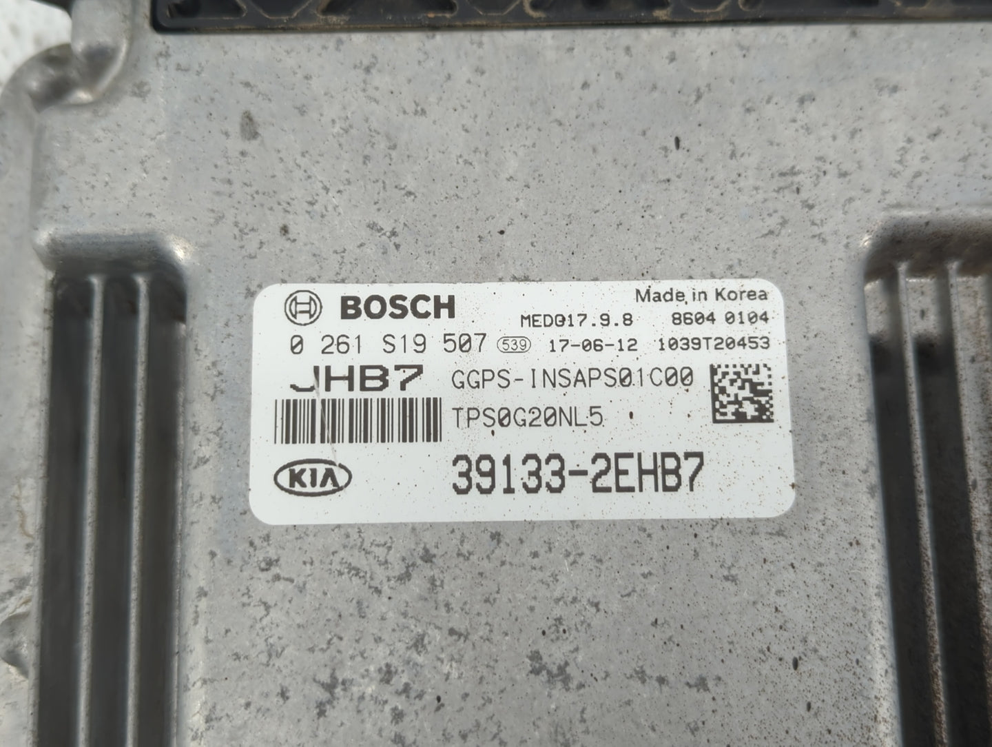 2017-2018 Kia Soul PCM Engine Control Computer ECU ECM PCU OEM P/N:39133-2EHB7 39133-2EHB6, 39131-2EHB0 Fits Fits 2017 2018 