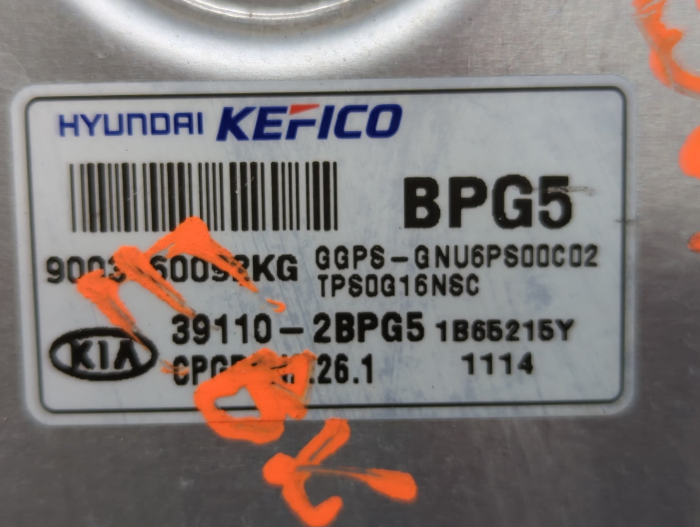 2017-2019 Kia Soul PCM Engine Control Computer ECU ECM PCU OEM P/N:39128-2BPA6 Fits Fits 2017 2018 2019 OEM Used Auto Parts 