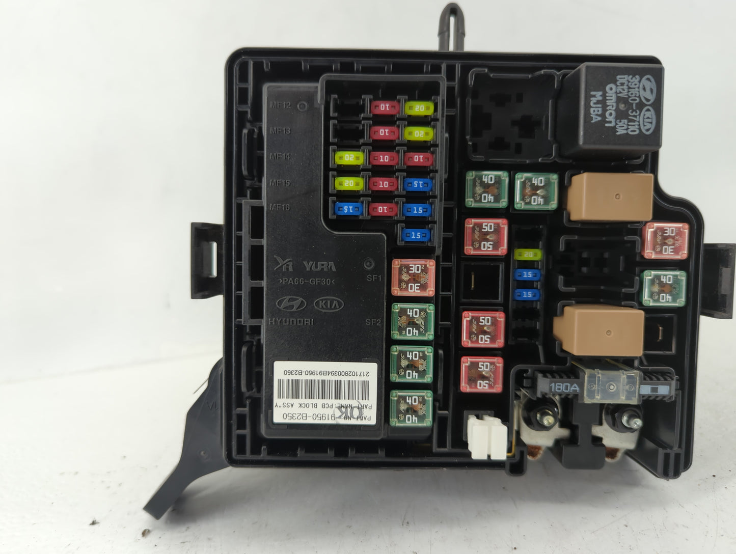2017-2019 Kia Soul Fusebox Fuse Box Panel Relay Module P/N:91713B2770 Fits Fits 2017 2018 2019 OEM Used Auto Parts - Oemused