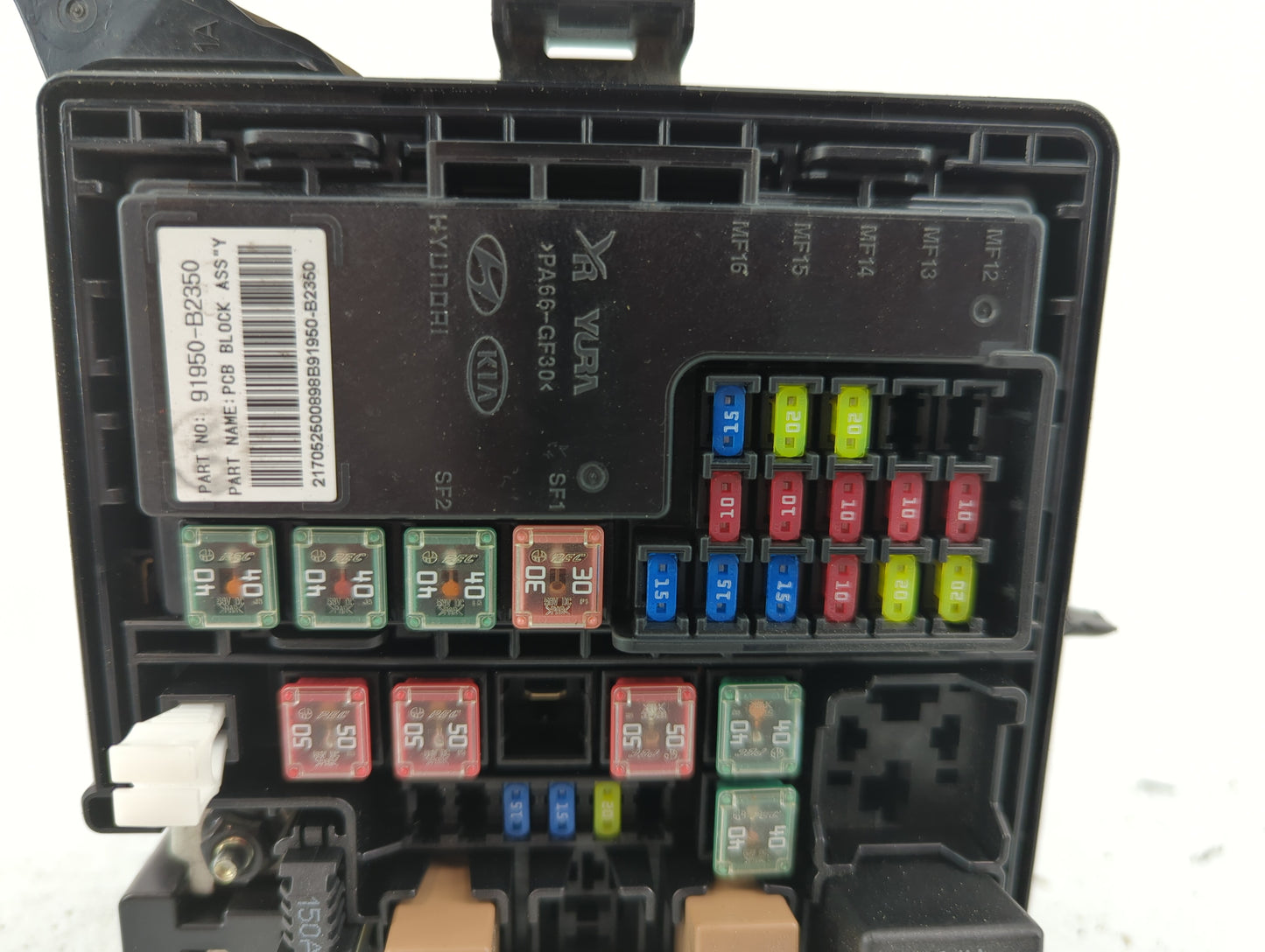 2017-2019 Kia Soul Fusebox Fuse Box Panel Relay Module P/N:91950-B2350 Fits Fits 2017 2018 2019 OEM Used Auto Parts - Oemuse