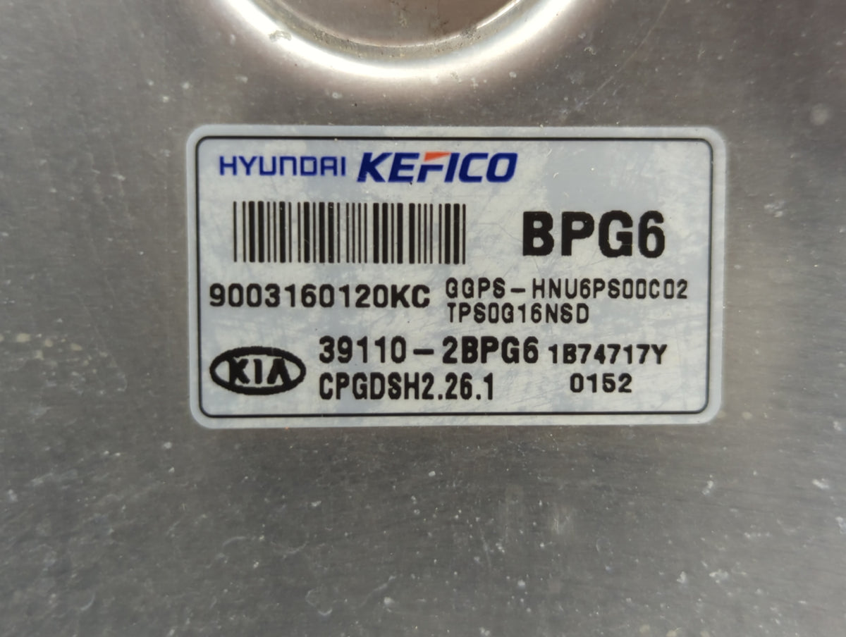 2017-2019 Kia Soul PCM Engine Control Computer ECU ECM PCU OEM P/N:39110-2BPG6 Fits 2017 2018 2019 OEM Used Auto Parts - Oem