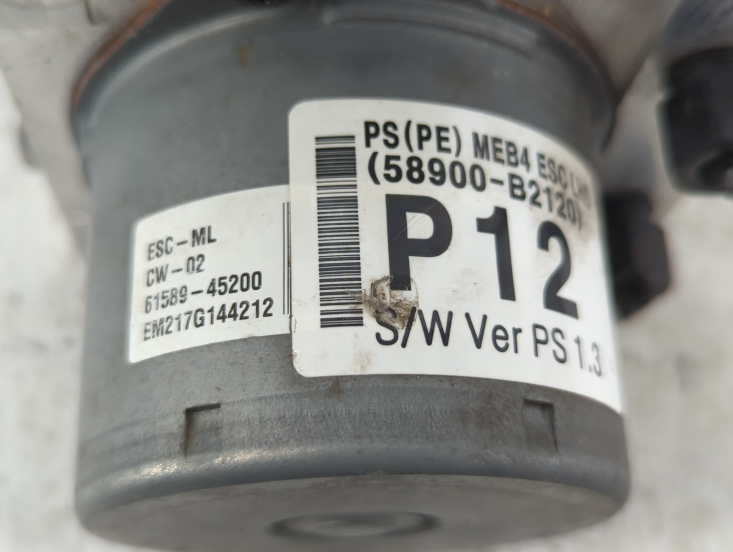 2017-2019 Kia Soul ABS Pump Control Module Replacement P/N:61589-45200 58900-B2120 Fits Fits 2017 2018 2019 OEM Used Auto Pa