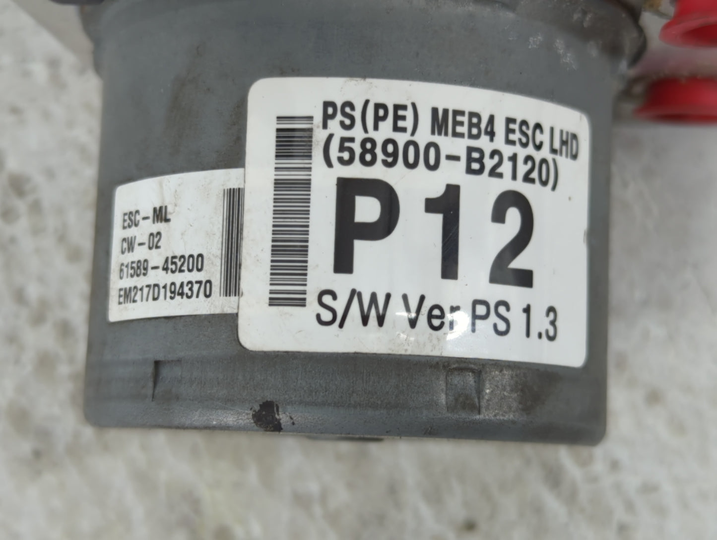 2017-2019 Kia Soul ABS Pump Control Module Replacement P/N:61589-45200 58900-B2120 Fits Fits 2017 2018 2019 OEM Used Auto Pa