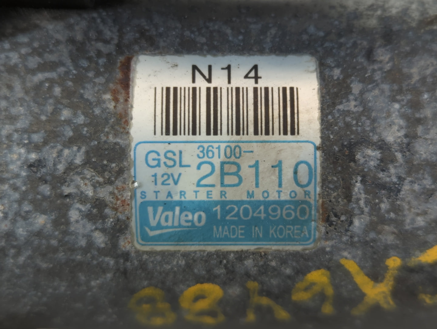 2014-2019 Kia Soul Car Starter Motor Solenoid OEM P/N:36100-2B110 Fits Fits 2014 2015 2016 2017 2018 2019 OEM Used Auto Part