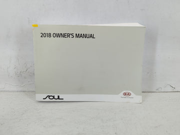 2018 Kia Soul Owners Manual Book Guide P/N:JB20-EU70D OEM Used Auto Parts - Oemusedautoparts1.com
