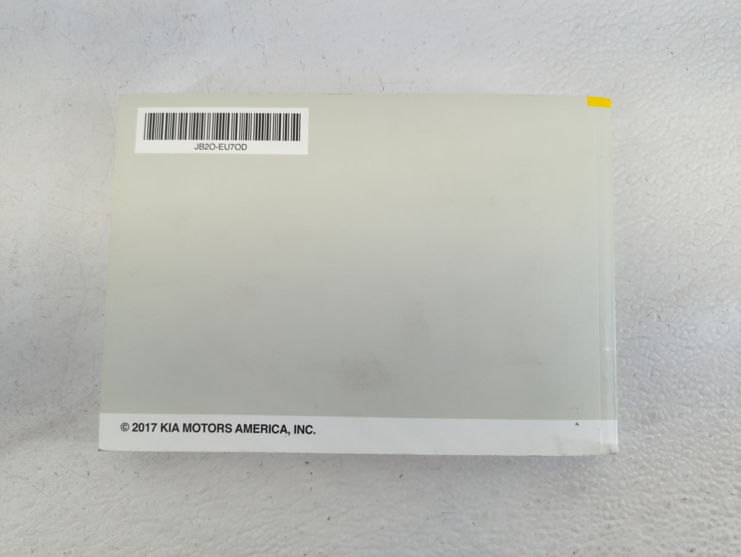 2018 Kia Soul Owners Manual Book Guide P/N:JB20-EU70D OEM Used Auto Parts - Oemusedautoparts1.com