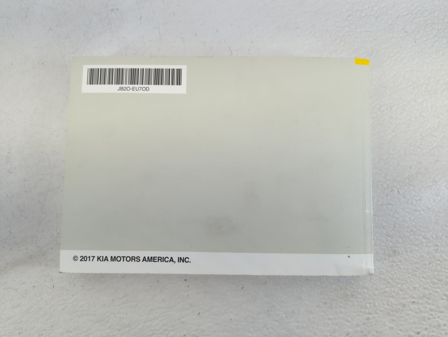 2018 Kia Soul Owners Manual Book Guide P/N:JB20-EU70D OEM Used Auto Parts - Oemusedautoparts1.com