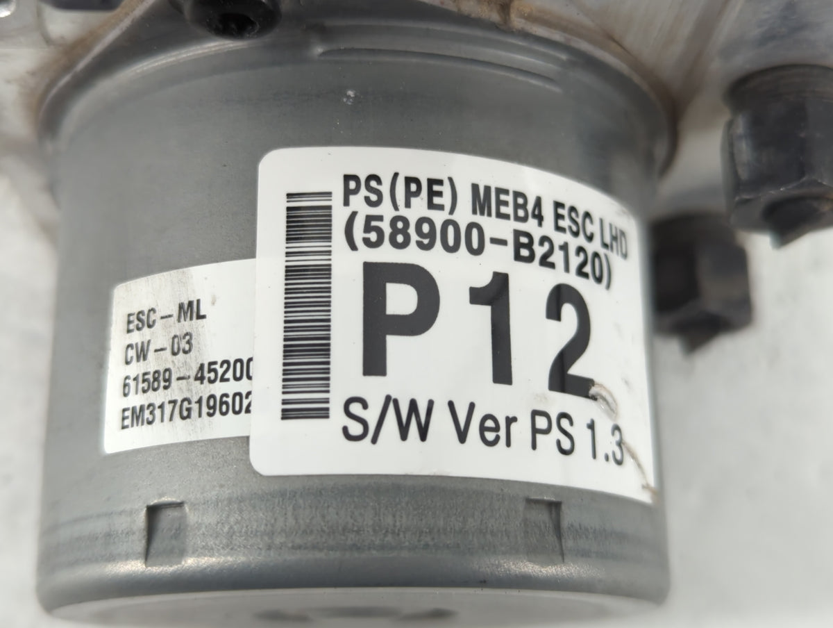 2017-2019 Kia Soul Anti-Lock Brake ABS Pump Module Actuator OEM P/N:58900-B2120 Fits Fits 2017 2018 2019 OEM Used Auto Parts