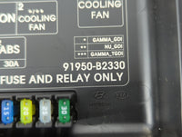 2017-2019 Kia Soul Fusebox Fuse Box Panel Relay Module P/N:91950-B2330 Fits Fits 2017 2018 2019 OEM Used Auto Parts - Oemuse