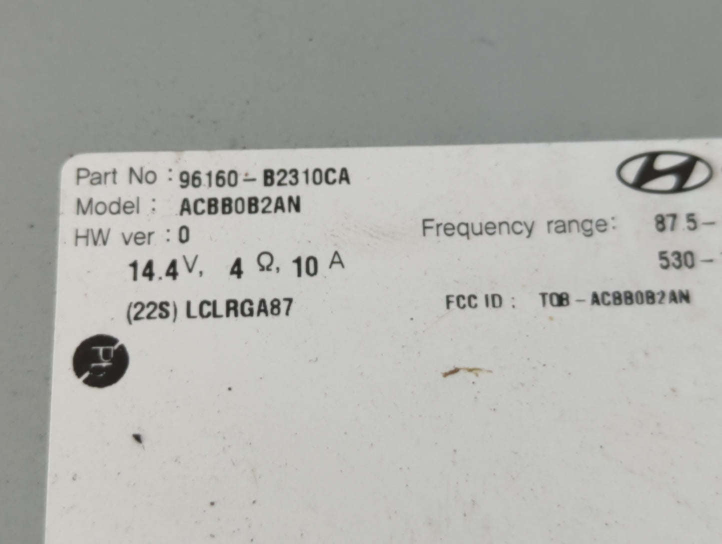 2017-2019 Kia Soul Am Fm Cd Player Radio Receiver - Oemusedautoparts1.com