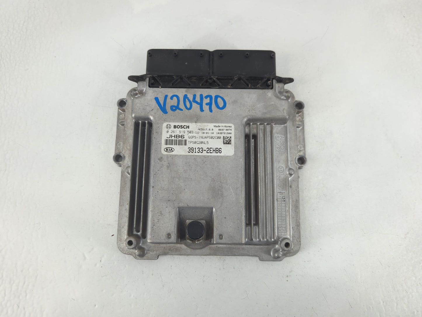 2018 Kia Soul PCM Engine Control Computer ECU ECM PCU OEM P/N:39133-2EHB6 Fits OEM Used Auto Parts - Oemusedautoparts1.com