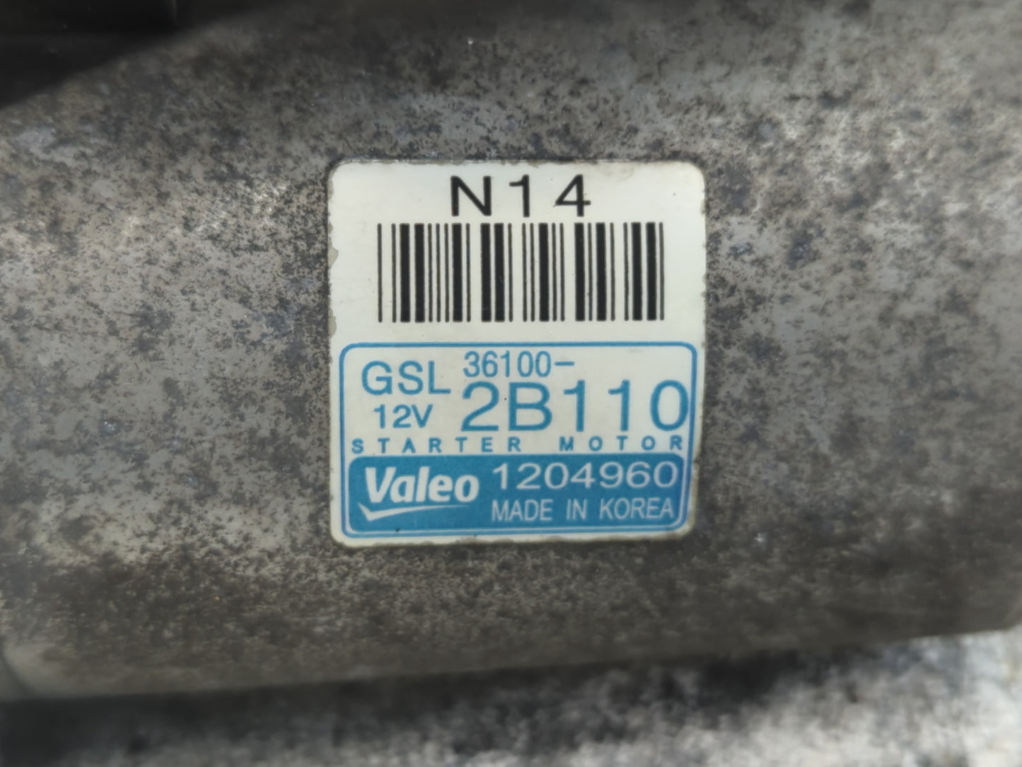 2014-2019 Kia Soul Car Starter Motor Solenoid OEM P/N:36100-2B110 Fits Fits 2014 2015 2016 2017 2018 2019 OEM Used Auto Part