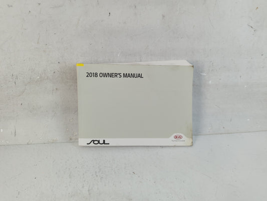 2018 Kia Soul Owners Manual Book Guide P/N:JB20-EU7DE OEM Used Auto Parts - Oemusedautoparts1.com
