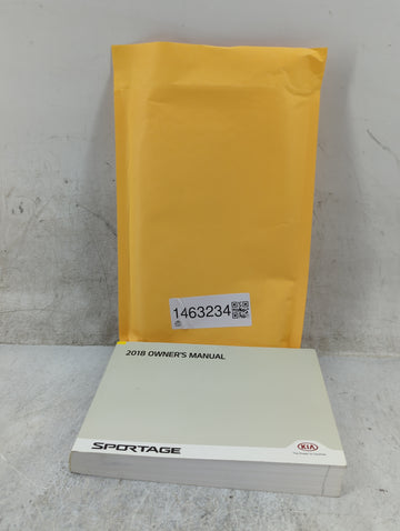 2018 Kia Sportage Owners Manual Book Guide P/N:ID9O-EU75C OEM Used Auto Parts - Oemusedautoparts1.com