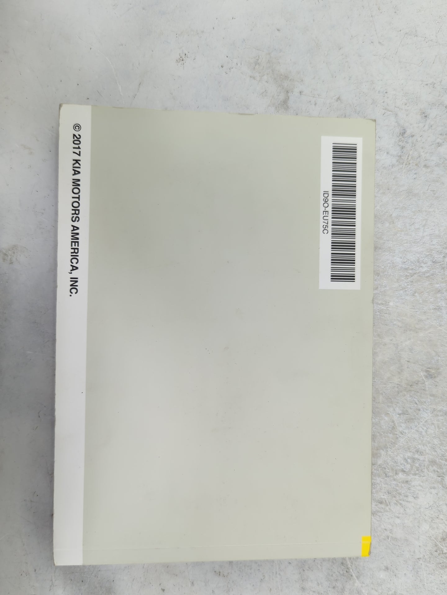 2018 Kia Sportage Owners Manual Book Guide P/N:ID9O-EU75C OEM Used Auto Parts - Oemusedautoparts1.com