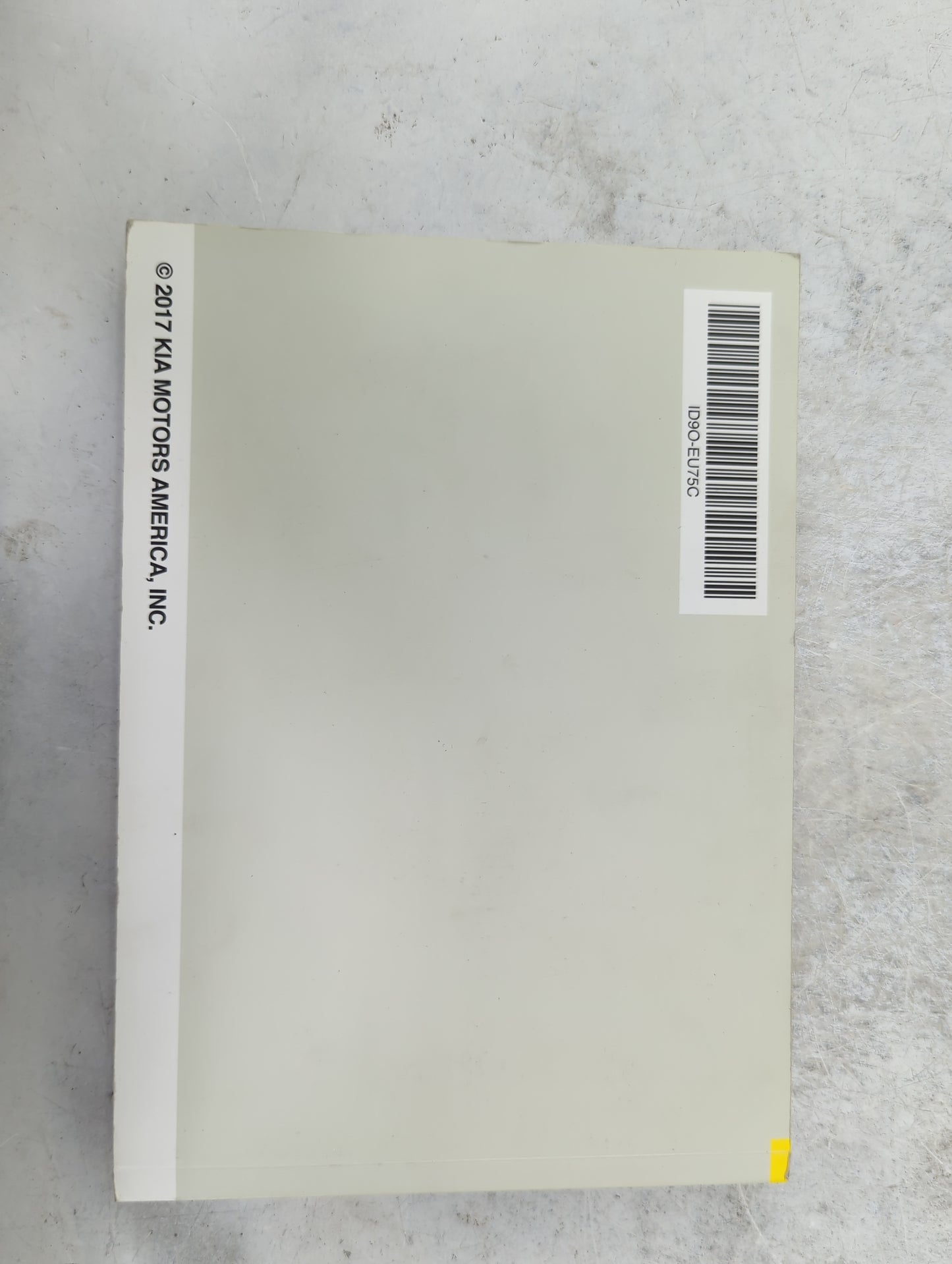 2018 Kia Sportage Owners Manual Book Guide P/N:ID9O-EU75C OEM Used Auto Parts - Oemusedautoparts1.com