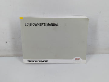 2018 Kia Sportage Owners Manual Book Guide P/N:ID9O-EC73A OEM Used Auto Parts - Oemusedautoparts1.com