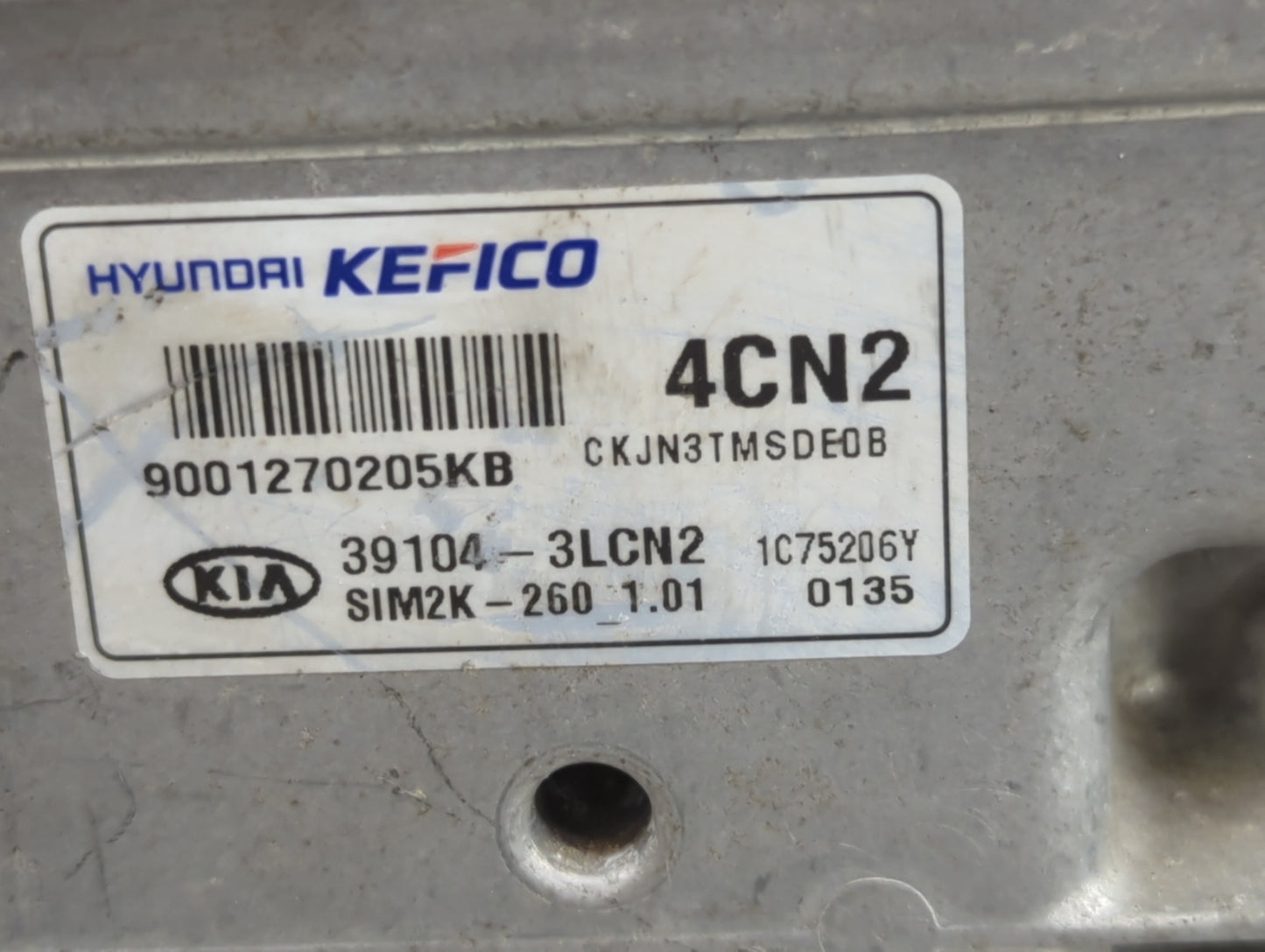 2018-2019 Kia Stinger PCM Engine Control Computer ECU ECM PCU OEM P/N:9001270205KB 39104-3LCN2, SIM2K-260 Fits Fits 2018 201
