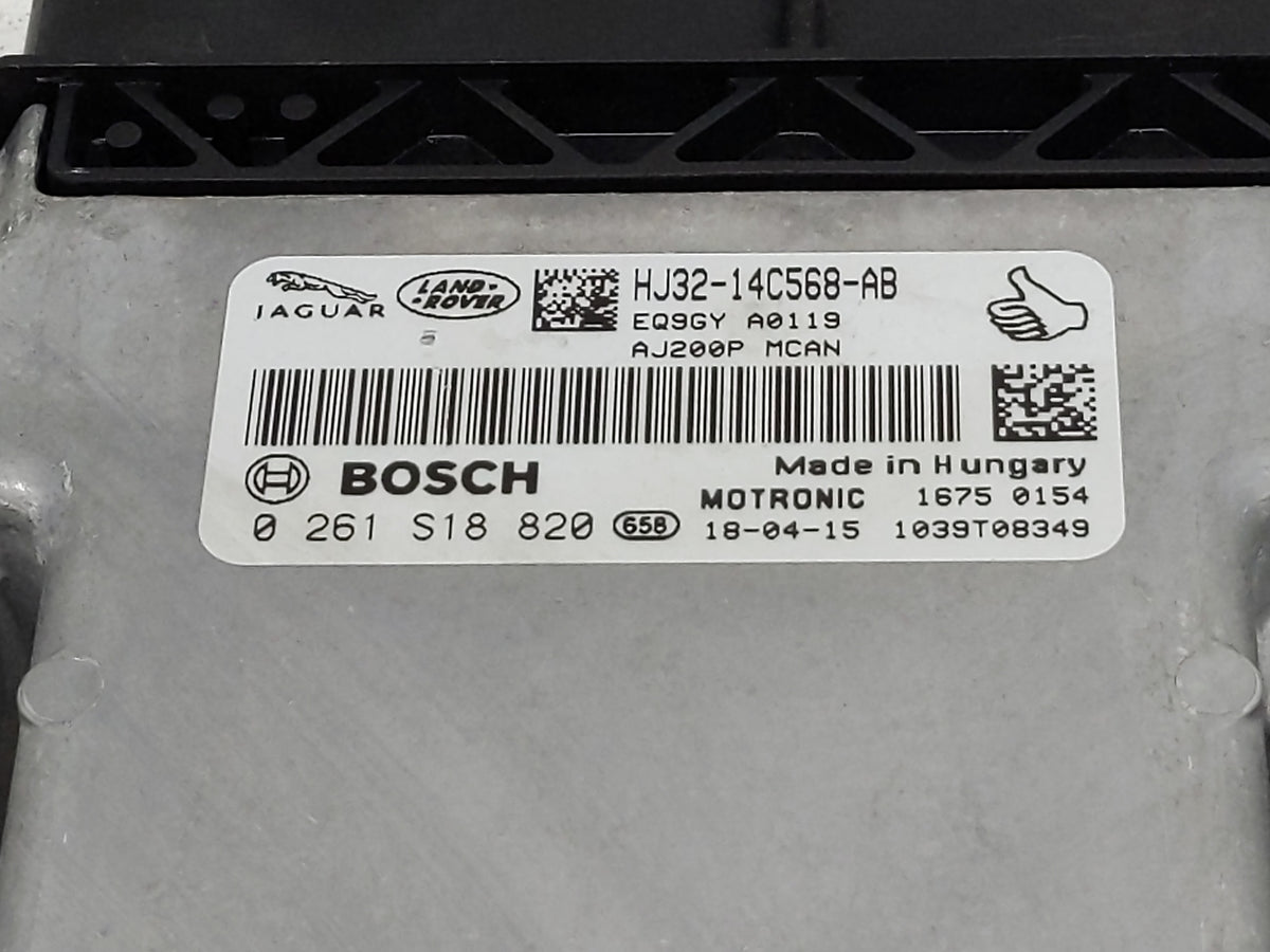 2018-2019 Land Rover Range Rover Evoque PCM Engine Control Computer ECU ECM PCU OEM P/N:HJ32-14C568-AB Fits 2018 2019 OEM Us