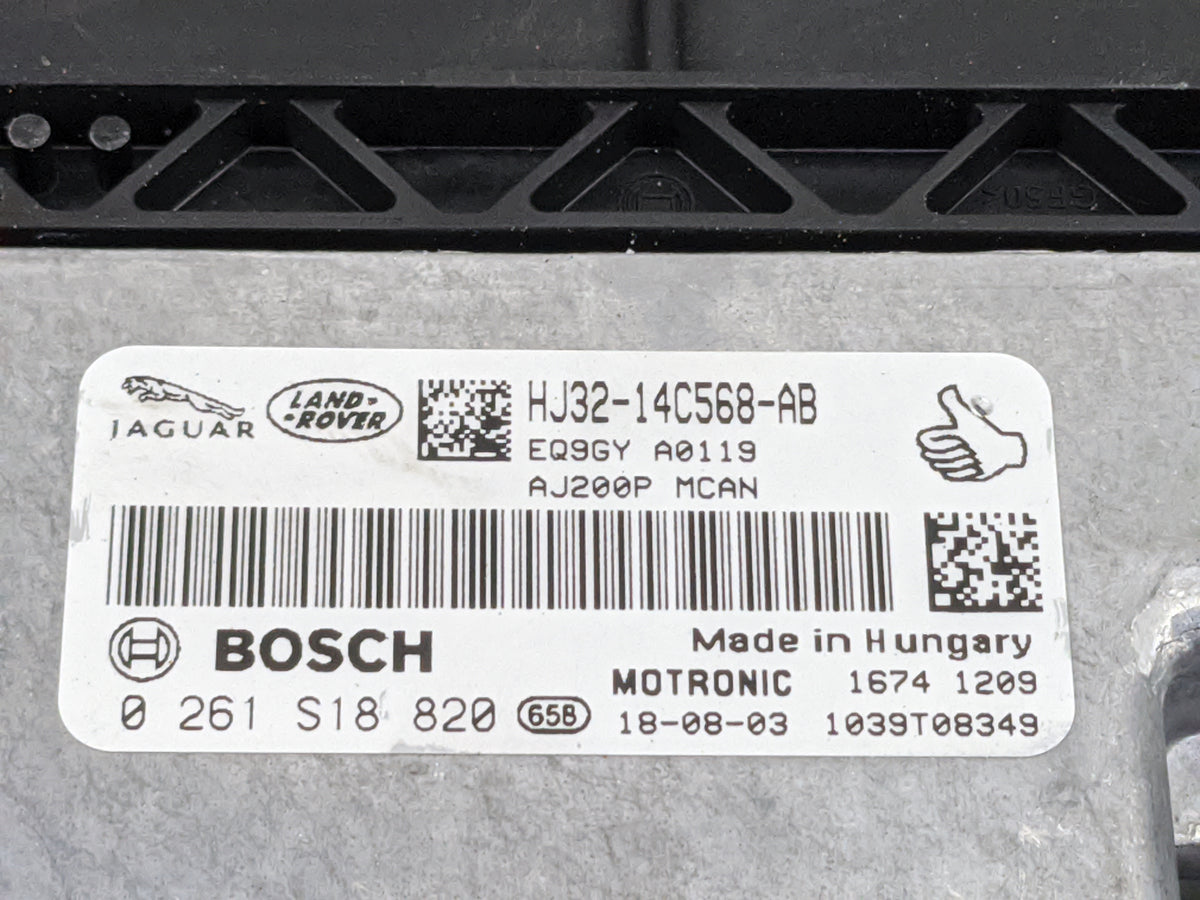 2018-2019 Land Rover Range Rover Evoque PCM Engine Control Computer ECU ECM PCU OEM P/N:HJ32-14C568-AB 0261S18820 Fits 2018 