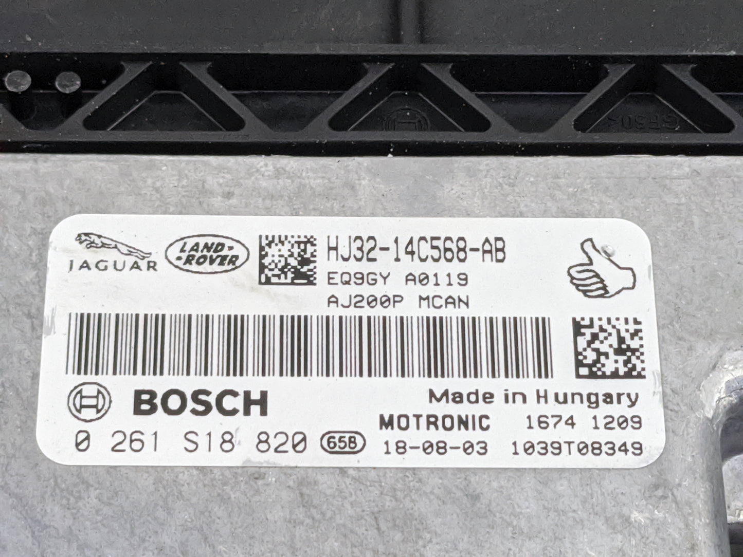 2018-2019 Land Rover Range Rover Evoque PCM Engine Control Computer ECU ECM PCU OEM P/N:HJ32-14C568-AB 0261S18820 Fits OEM U