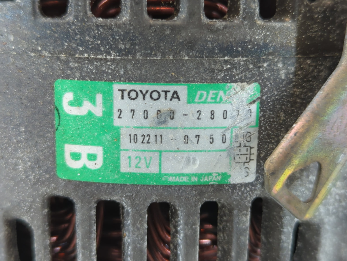 2018-2019 Lexus Is300 Alternator Replacement Generator Charging Assembly Engine OEM P/N:102211-0750 27060-28070 Fits OEM Use