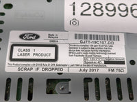 2017-2019 Lincoln Mkc Radio AM FM Cd Player Receiver Replacement P/N:GJ7T-19C107-DD Fits Fits 2017 2018 2019 OEM Used Auto P