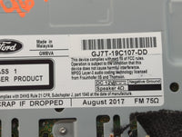 2017-2019 Lincoln Mkc Radio AM FM Cd Player Receiver Replacement P/N:GJ7T-19C107-DD Fits Fits 2017 2018 2019 OEM Used Auto P