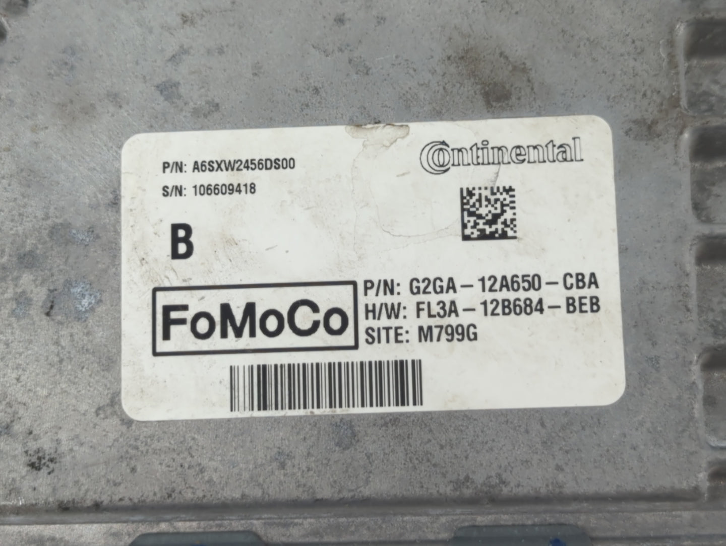 2016-2018 Lincoln Mkx PCM Engine Control Computer ECU ECM PCU OEM P/N:A6SXW2456DS00 Fits Fits 2015 2016 2017 2018 2019 OEM U