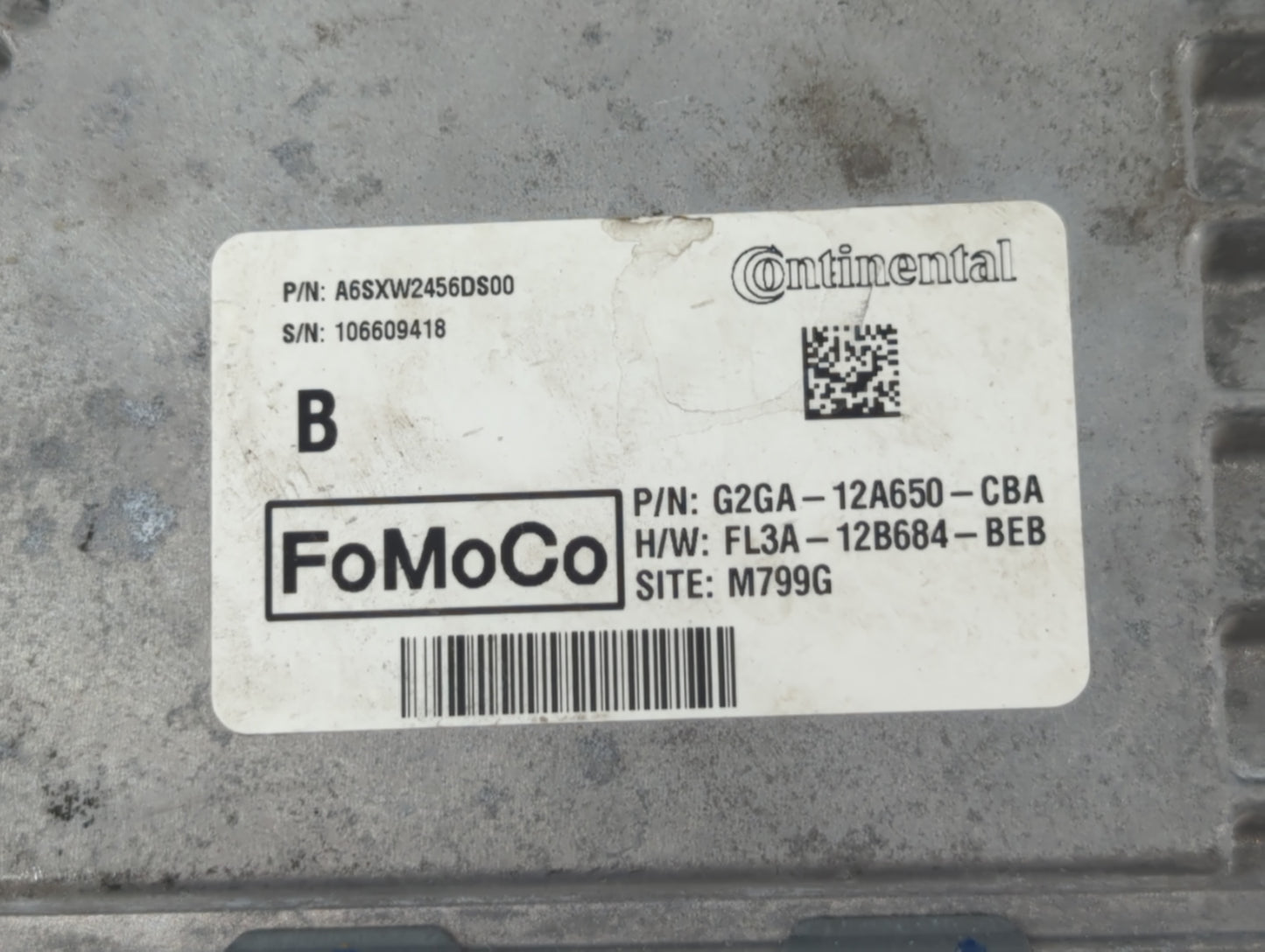 2016-2018 Lincoln Mkx PCM Engine Control Computer ECU ECM PCU OEM P/N:A6SXW2456DS00 Fits Fits 2015 2016 2017 2018 2019 OEM U