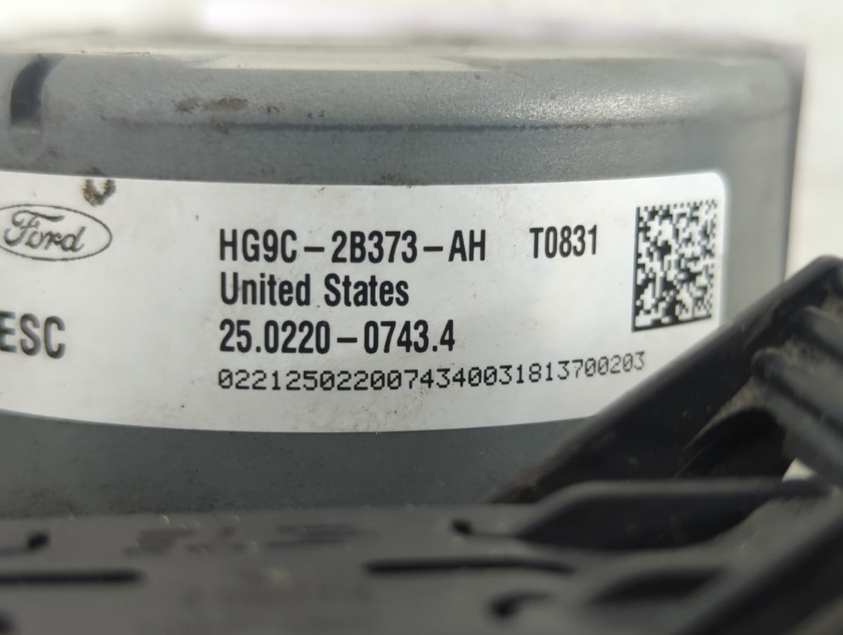 2017-2018 Lincoln Mkz Anti-Lock Brake ABS Pump Module Actuator OEM P/N:HG9C-2B373-AH Fits Fits 2017 2018 OEM Used Auto Parts