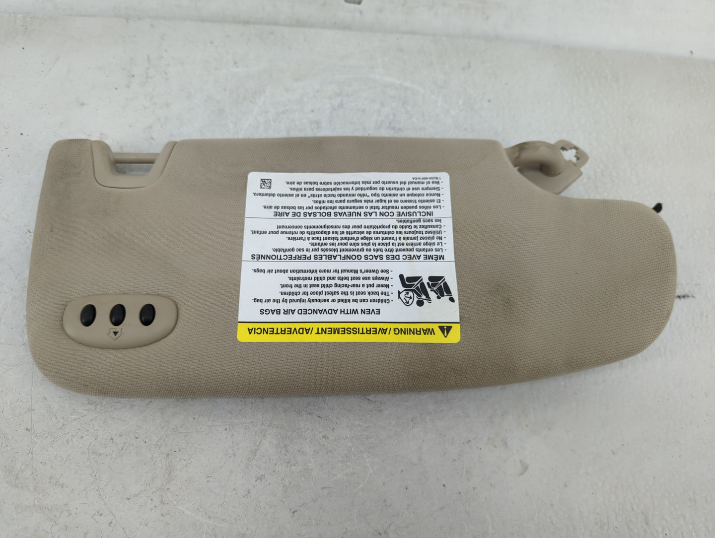 2018 Lincoln Mkz Sun Visor Shade Replacement Driver Left Mirror Fits OEM Used Auto Parts - Oemusedautoparts1.com