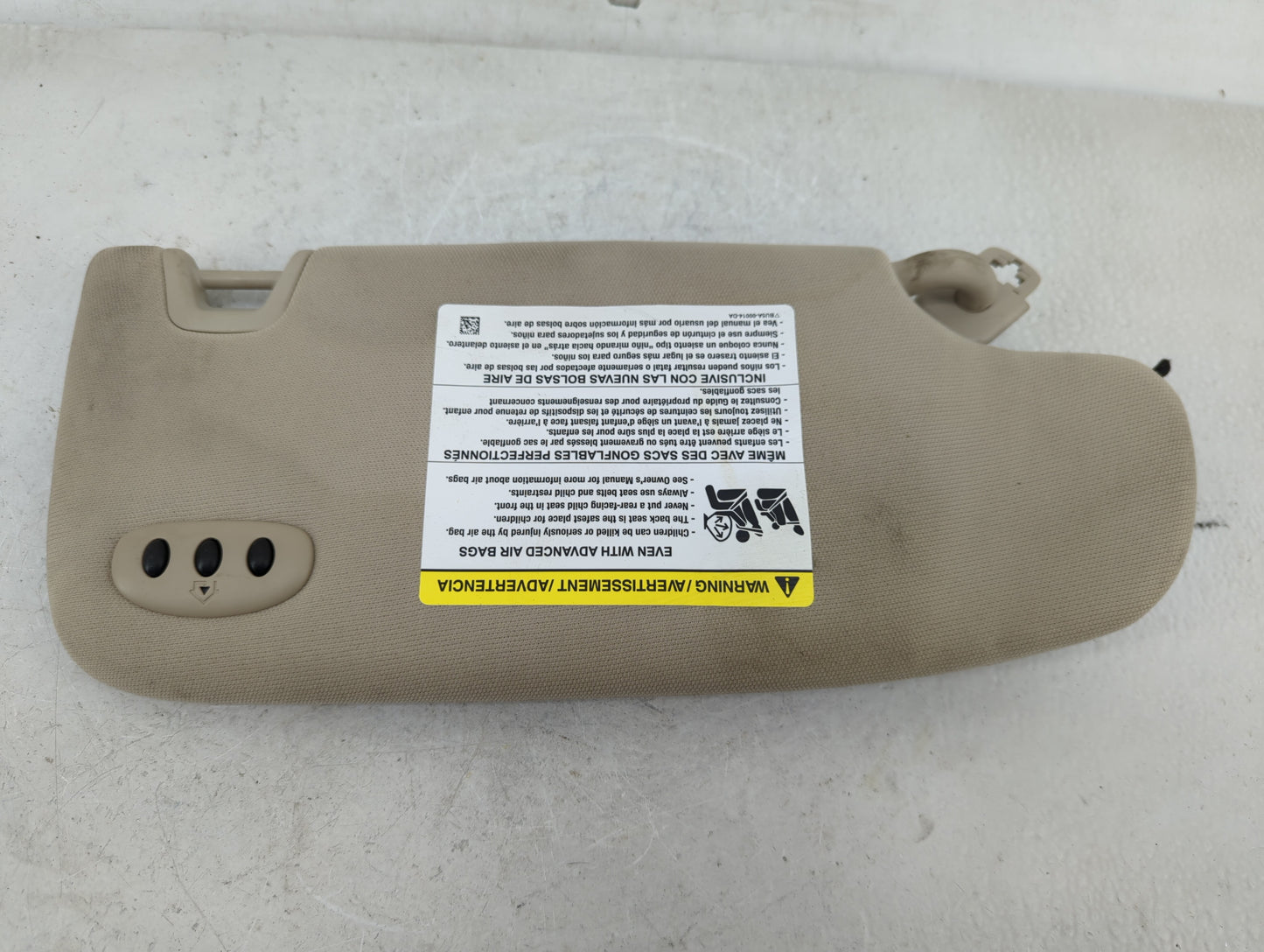 2018 Lincoln Mkz Sun Visor Shade Replacement Driver Left Mirror Fits OEM Used Auto Parts - Oemusedautoparts1.com