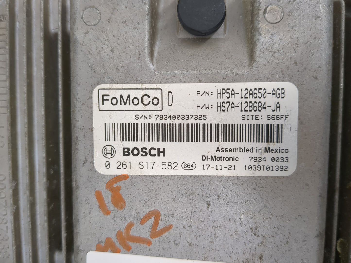 2017-2019 Lincoln Mkz PCM Engine Control Computer ECU ECM PCU OEM P/N:HS7A-12B684-JA Fits Fits 2017 2018 2019 2020 OEM Used 