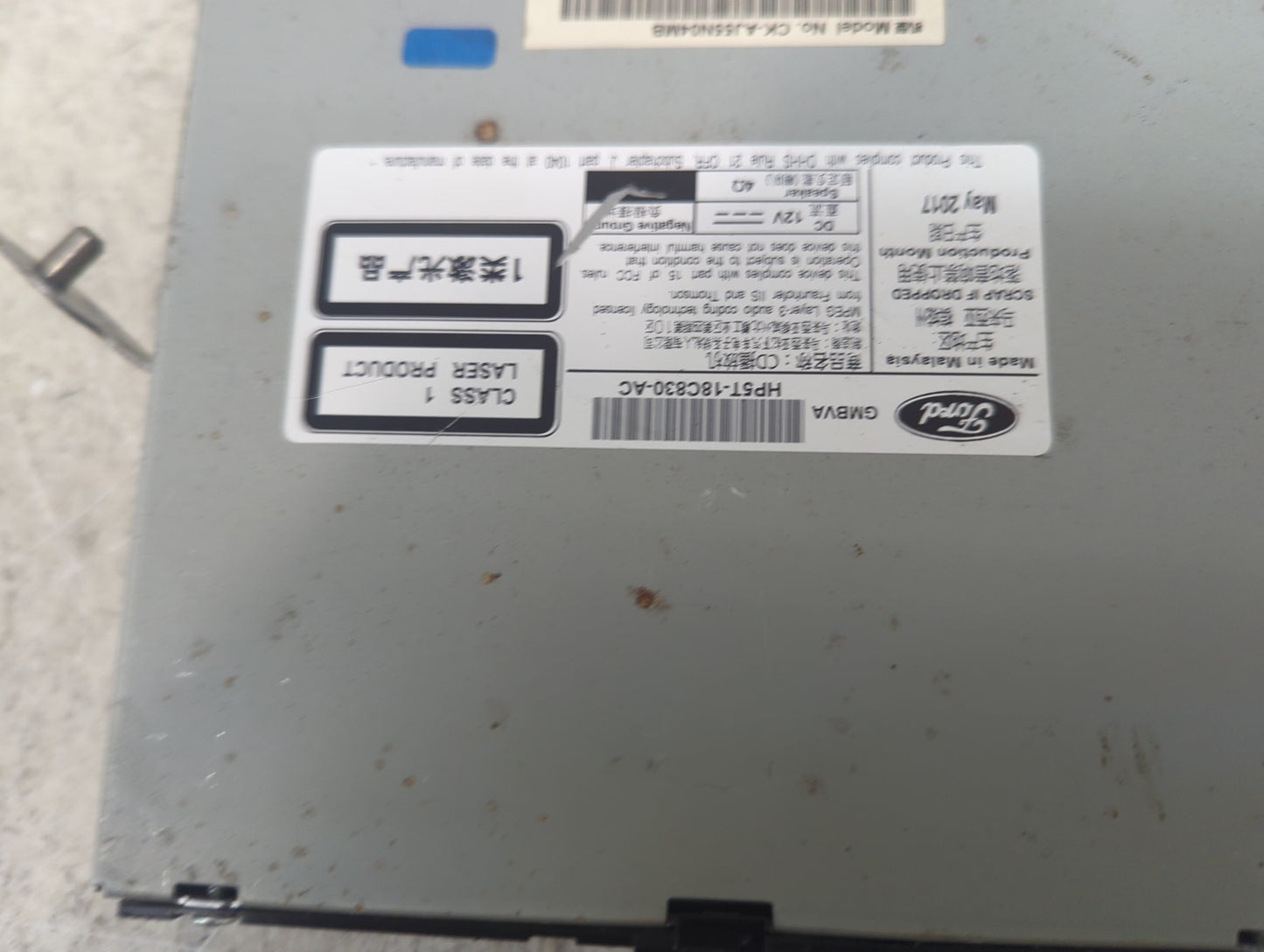 2018 Lincoln Mkz Radio AM FM Cd Player Receiver Replacement P/N:HP5T-18C830-AC HP5T-18C830-AB, CK-AJ55N04MB Fits OEM Used Au