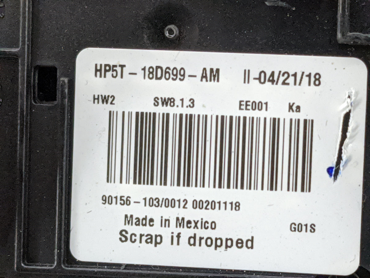 2017-2020 Lincoln Mkz Climate Control Module Temperature AC/Heater Replacement P/N:HP5T-18D699-AM Fits Fits 2017 2018 2019 2