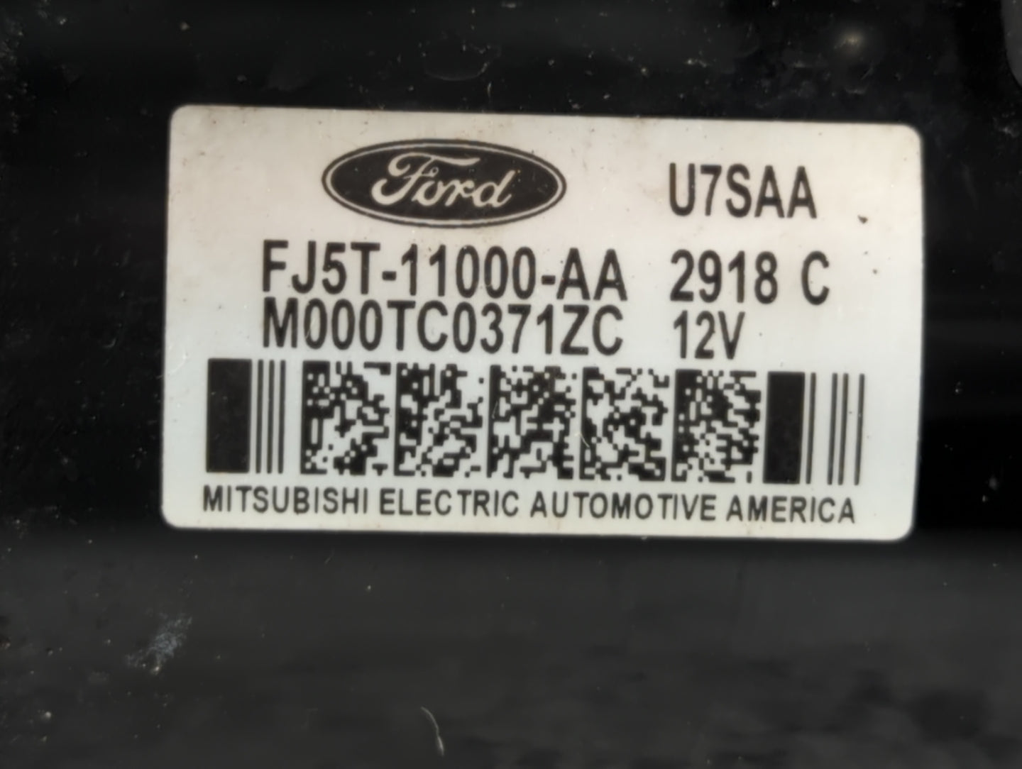 2013-2020 Lincoln Mkz Car Starter Motor Solenoid OEM P/N:M000TC0371ZC FJ5T-11000-AA Fits OEM Used Auto Parts - Oemusedautopa