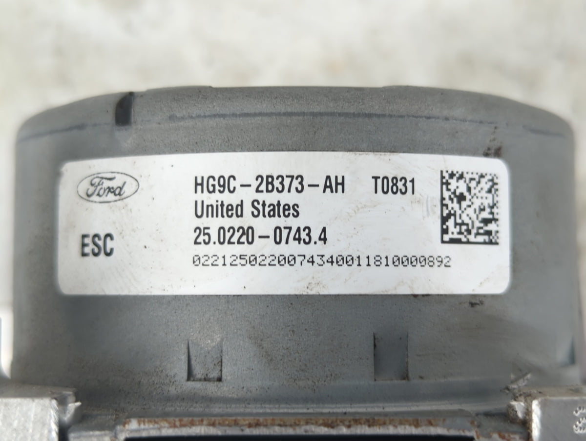2017-2018 Lincoln Mkz Anti-Lock Brake ABS Pump Module Actuator OEM P/N:HG9C-2B373-AH Fits Fits 2017 2018 OEM Used Auto Parts