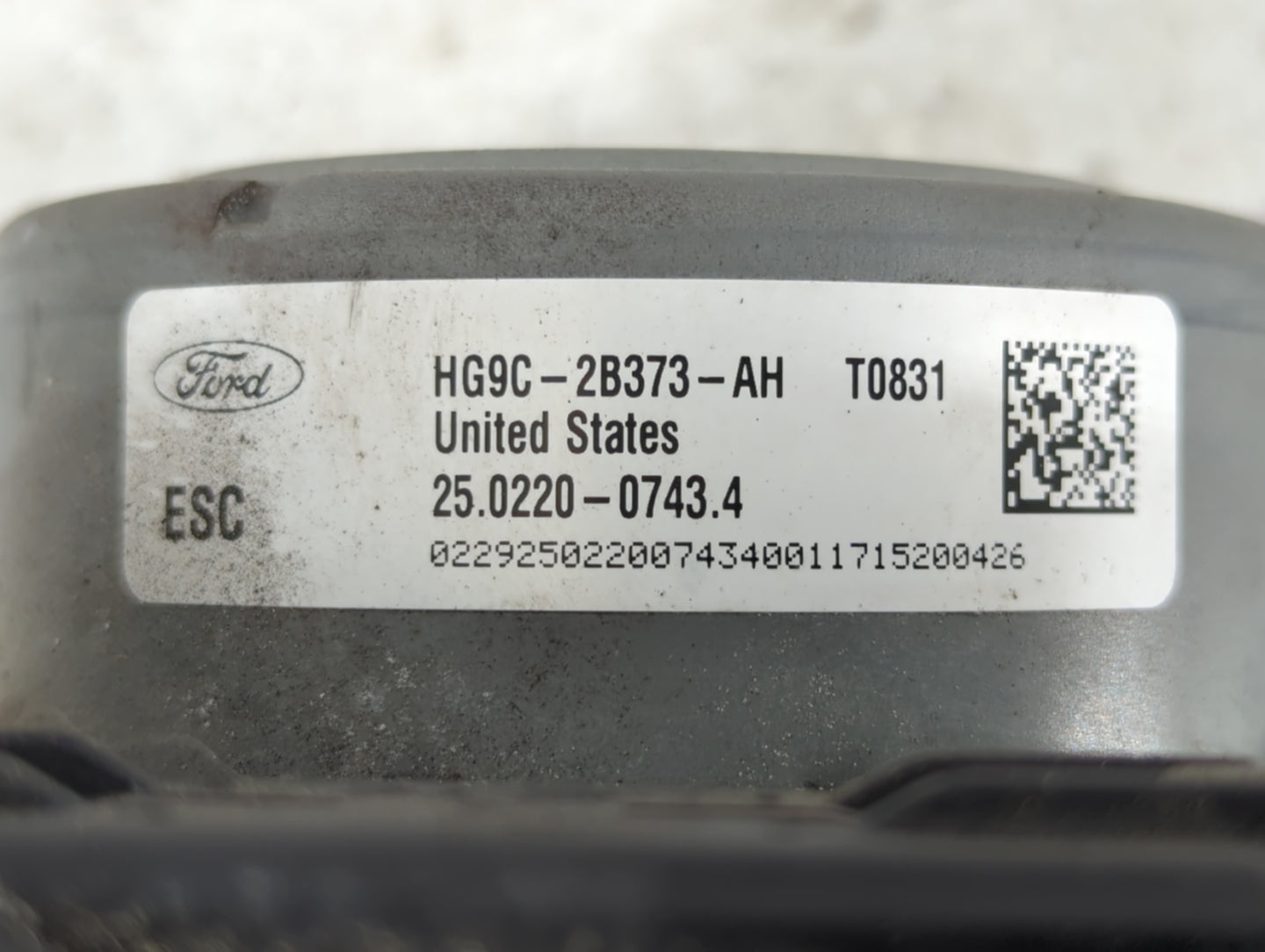 2017-2018 Lincoln Mkz ABS Pump Control Module Replacement P/N:HG9C-2B373-AH Fits Fits 2017 2018 OEM Used Auto Parts - Oemuse
