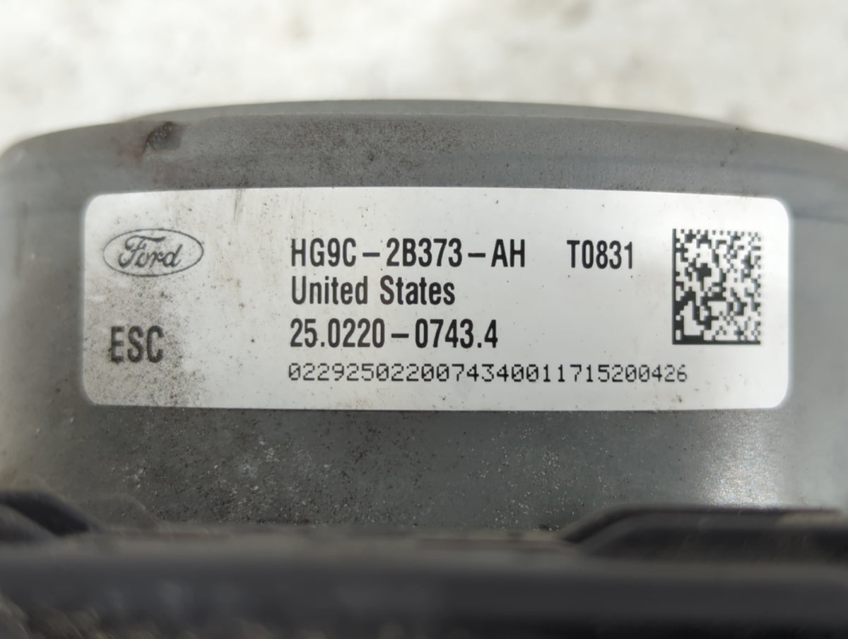 2017-2018 Lincoln Mkz Anti-Lock Brake ABS Pump Module Actuator OEM P/N:HG9C-2B373-AH Fits Fits 2017 2018 OEM Used Auto Parts