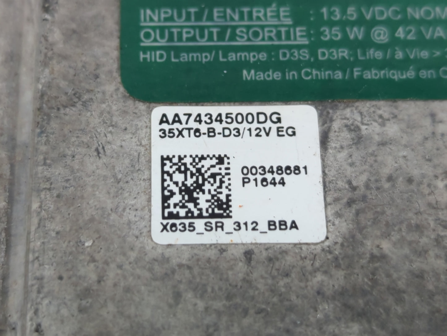 2018-2018 Lincoln Mkz Headlight Ballast Head Light - Oemusedautoparts1.com