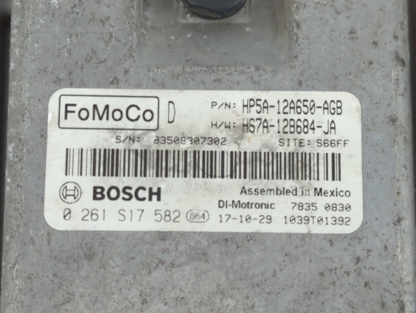 2017-2019 Lincoln Mkz PCM Engine Control Computer ECU ECM PCU OEM P/N:HS7A-12B684-JA HP5A-12A650-AGB Fits Fits 2017 2018 201