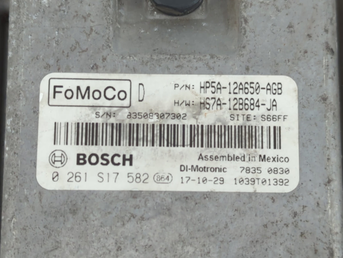 2017-2019 Lincoln Mkz PCM Engine Control Computer ECU ECM PCU OEM P/N:HS7A-12B684-JA HP5A-12A650-AGB Fits 2017 2018 2019 202