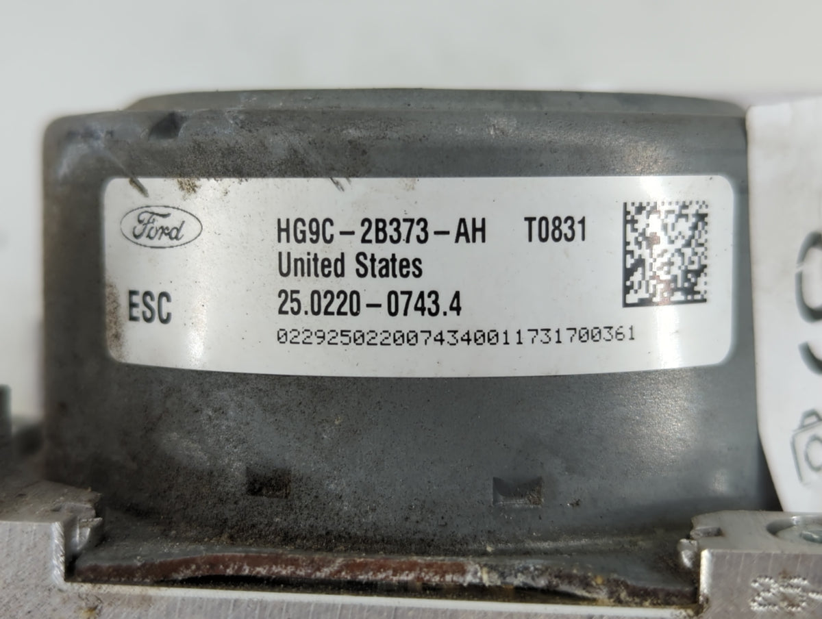 2017-2018 Lincoln Mkz Anti-Lock Brake ABS Pump Module Actuator OEM P/N:HG9C-2B373-AH Fits Fits 2017 2018 OEM Used Auto Parts