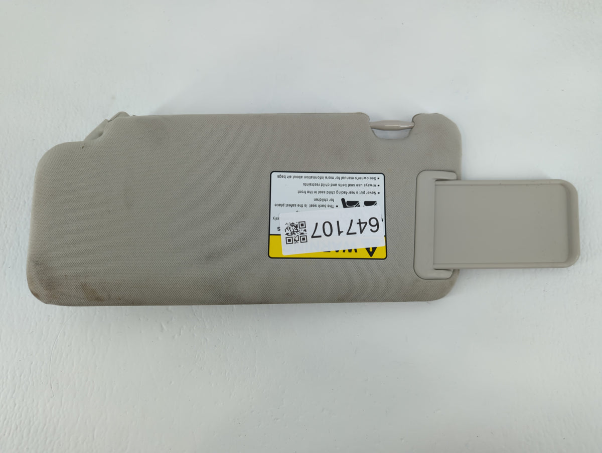2018 Mazda 2 Sun Visor Shade Replacement Driver Left Mirror Fits OEM Used Auto Parts - Oemusedautoparts1.com